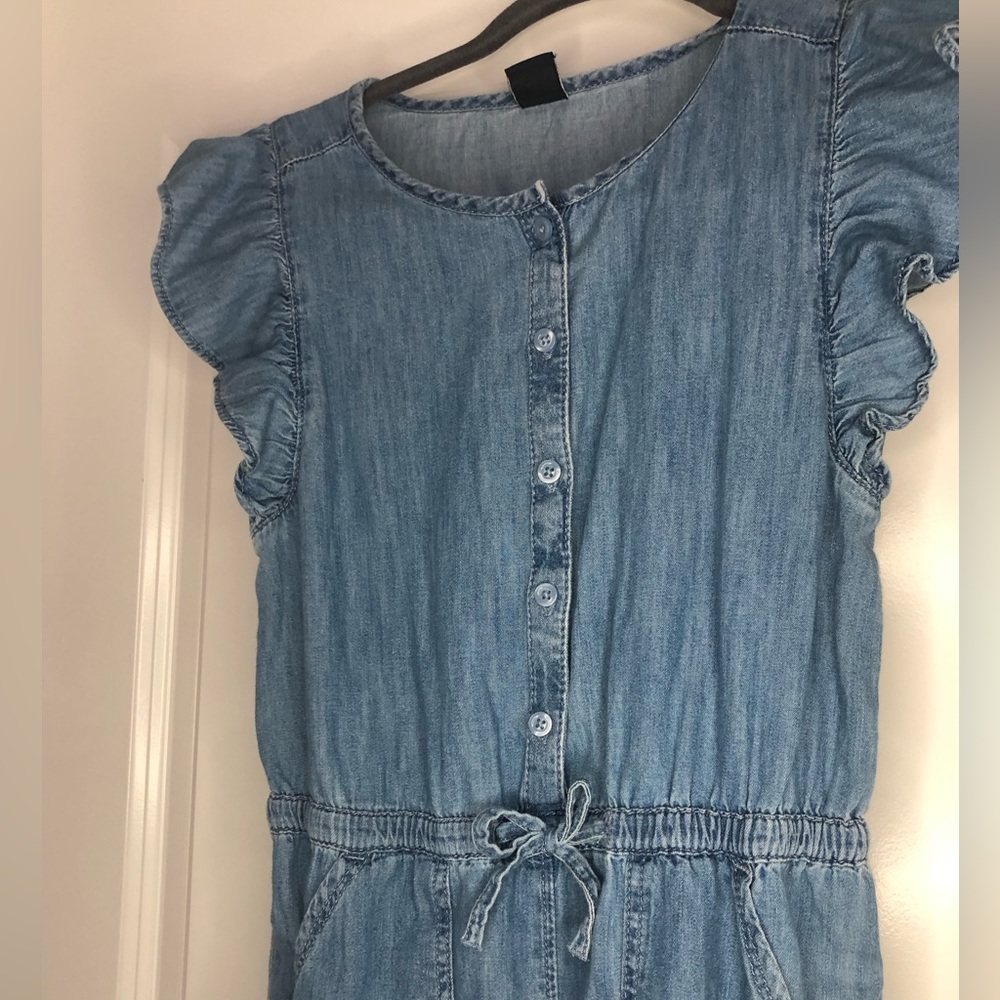 Girls Gap Denim Jumpsuit